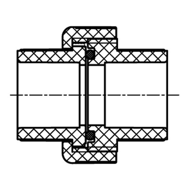 Union W/O-Ring Seal (SOC × SOC) 