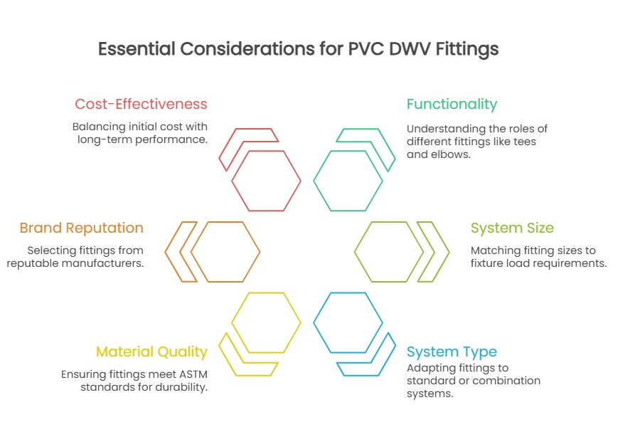Factors to choose right PVC DWV fittings